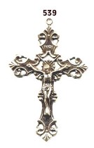 Scrolled crucifix